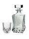RCR Adagio Crystal Whiskey Decanter with Stopper & Glasses 820ml 7pcs
