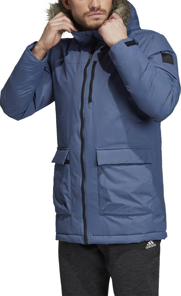 Adidas Parka Mple Xploric Mpoyfan Me Goyna Sthn Koykoyla Skroutz Gr