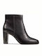 Clarks Kaylin Fern Women's Leather High Heel Ankle Boots Black