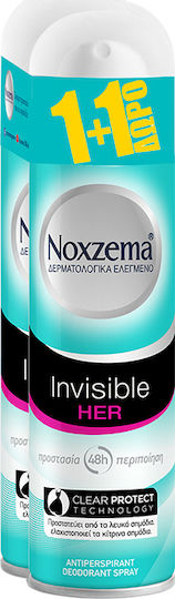 Noxzema Invisible Her 48h Antiperspirant Deodorant Spray 2 x 150ml