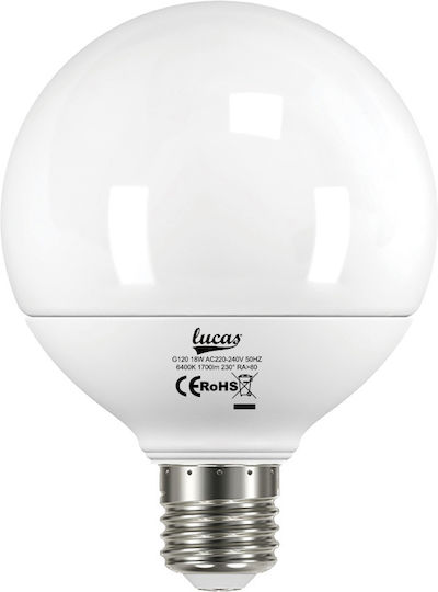 Lucas Bec LED 14W pentru Soclu E27 și Formă G95 Alb cald 1300lm