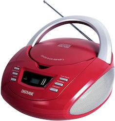 Denver Portable Radio-CD Player TCU-211 Equipped with CD / USB / Radio Red