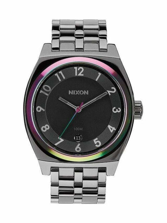 Nixon Men's Watch 40mm Battery with Gray Metal ...