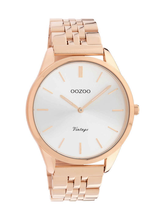 Oozoo Watch with Pink Gold Metal Bracelet