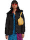 Milite Women's Short Puffer Jacket for Winter Black