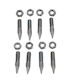 Atacama M8 Carpet Spikes Shock Absorbing Spikes 8mm Set of 8 Pieces Silver