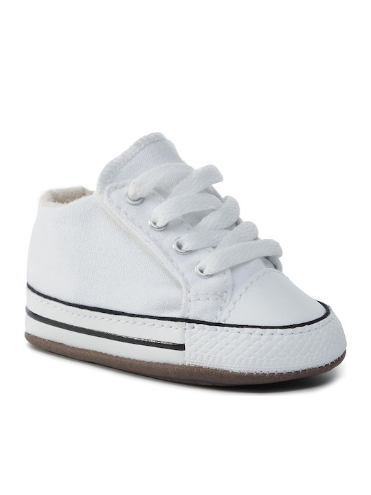 Converse Βρεφικά Sneakers Αγκαλιάς για Κορίτσι Λευκά Star Cribster Canvas