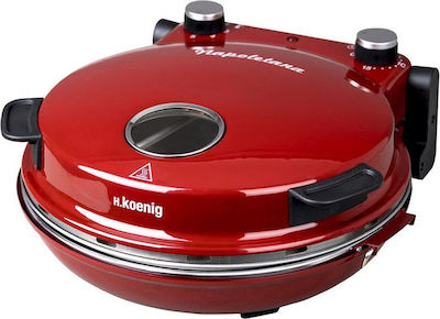 HKoenig Pizza Maker 1200W Red