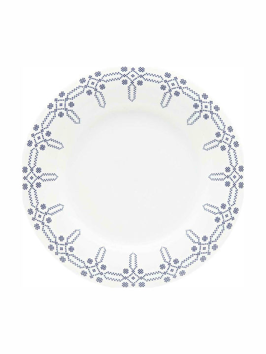 Ionia Kythera Serving Platter made of Porcelain White with Diameter 30cm