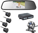 Car Mirror Parking System with Camera and 4 Sensors in Black Colour HOD-CPSS-9001-OEM