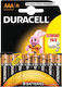Duracell Αλκαλικές Μπαταρίες AAA 1.5V 8τμχ