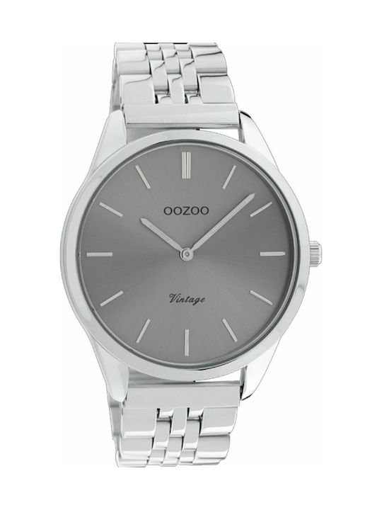 Oozoo Uhr mit Silber Metallarmband