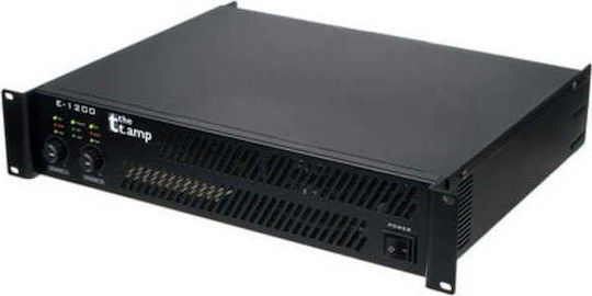 The T.Amp E-1200 PA Power Amplifier 2 Channels 1200W/4Ω 800W/8Ω Black