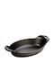Lodge Oval Commercial Serving Board Cast Iron With Handle Heat Treated