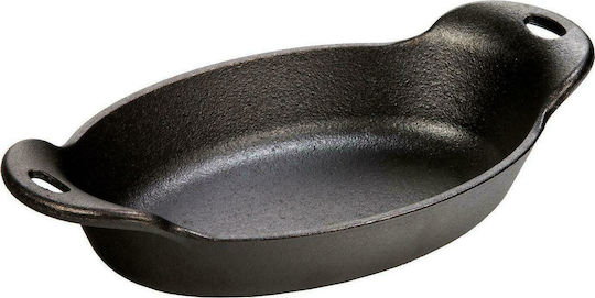 Lodge Oval Commercial Serving Board Cast Iron With Handle Heat Treated