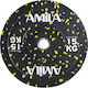 Amila Splash Set of Plates Olympic Type Rubber 1 x 15kg Φ50mm