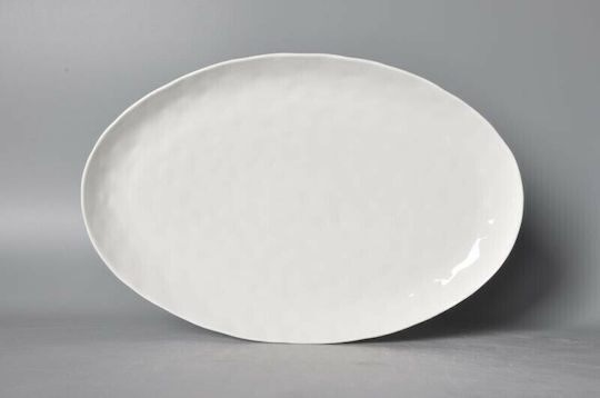 Cryspo Trio XL Pure Platou de Servire Oval din Porțelan Albă 50.5x33.5buc 1buc Cryspo Trio XL Pure Platou de Servire Oval din Porțelan Albă 50.5x33.5buc 1buc