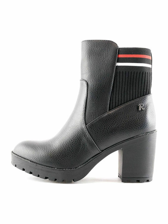 Refresh Women's Chelsea Boots with High Heel Black