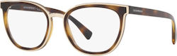 Emporio Armani Women's Prescription Eyeglass Frames Brown Tortoise EA3155 5026