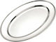 Venus Serving Plate Oval Stainless Steel Silver 40x28εκ. 1pcs