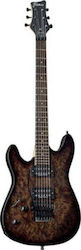 Framus D-Series Diablo Prog X Електрическа китара за левичари и тип микрофони HH в цвят Черно