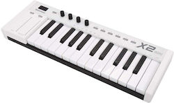 Midiplus X2 Mini Midi-Tastatur Weiß