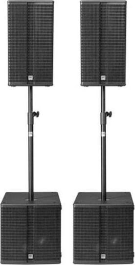 HK Audio Linear 3 Compact Venue Pack Set mit Aktiven PA-Lautsprecher mit Woofer 12" 48.5x59.5x48.5cm.