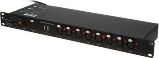 Stairville 8 USB 5 Pin Splitter DMX pentru Consolă de Iluminat / 1 Intrare XLR cu Montare Rack
