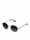 Hawkers Moma Sunglasses with Silver Metal Frame and Black Lens