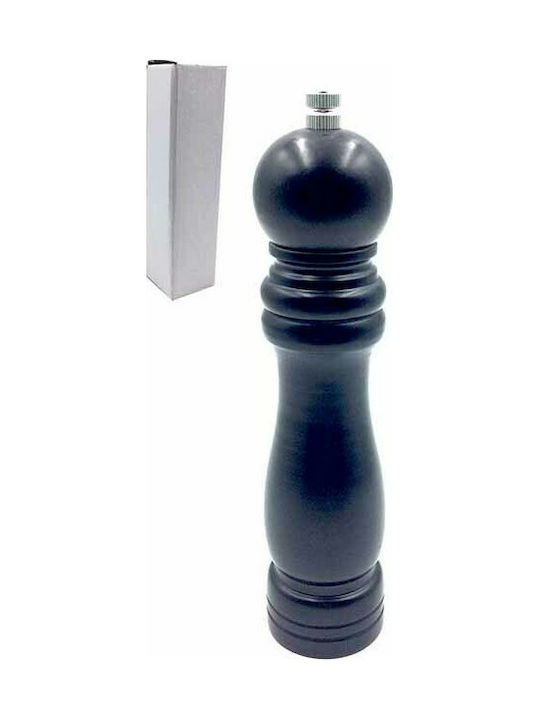 Homestyle Χειροκίνητος Μύλος Πιπεριού Ξύλινος σε Μαύρο Χρώμα 25cm