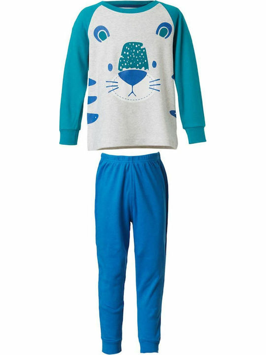 Energiers Set Top & Bottom Kids Winter Pyjamas White