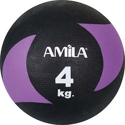 AMILA Ball Medicine 22cm , 4kg in Black Color