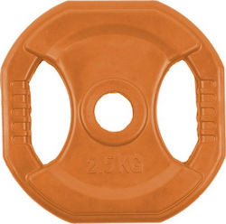 Toorx Δίσκος Λαστιχένιος 1 x 2.5kg Φ30mm με Λαβές