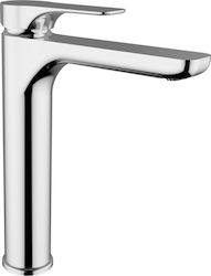 Ottone Meloda Vera Mixing Tall Sink Faucet Silver