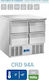 Cool Head Frigider Inoxidabil de Banc Salată 215lt cu Sertar și Unitate de Răcire 0/+8°C L90xl70xH88cm CRD 94A