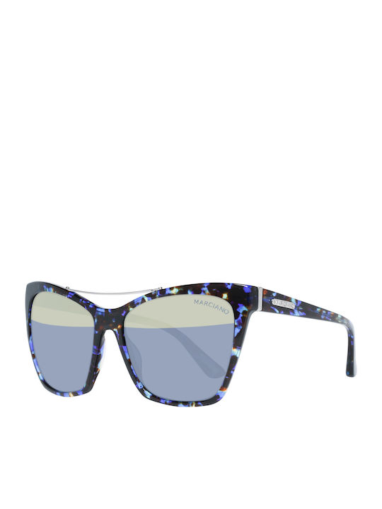 Guess Marciano Women's Sunglasses with Black Tartaruga Horn-Rimmed Frame and Grey Lenses GM0753 92B
