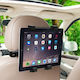 Mobile Phone Holder and Tablet Car Headrest Tablet Holder Mount Universal (7-10") with Adjustable Hooks Black