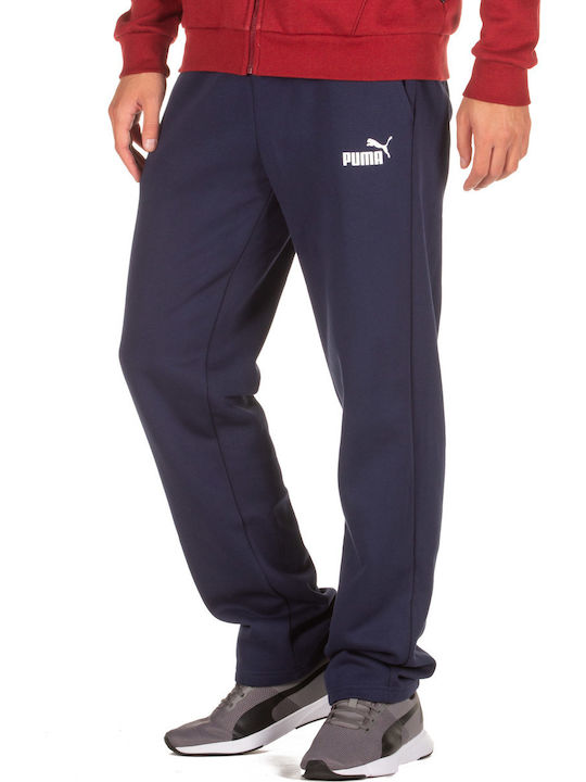Puma Essential Men's Fleece Sweatpants Navy Blue