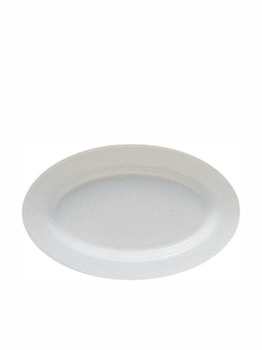 Bormioli Rocco Πιατέλα Tempered Οβάλ 22cm Πιατέλα Σερβιρίσματος Οβάλ Κεραμική Λευκή 22x14εκ. 6τμχ