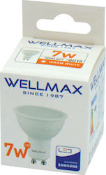 Wellmax LED-Lampe 7W für Fassung GU10 Warmes Weiß Wellmax LED-Lampe 7W für Fassung GU10 Warmes Weiß