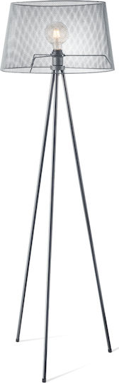 VK Lighting Floor Lamp H157xW45cm. with Socket for Bulb E27 Gray