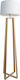 VK Lighting Vintage Floor Lamp H150xW40cm. with Socket for Bulb E27 White