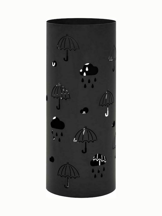 vidaXL Suport Umbrelă Metalic Negru 20x20x48.5c...