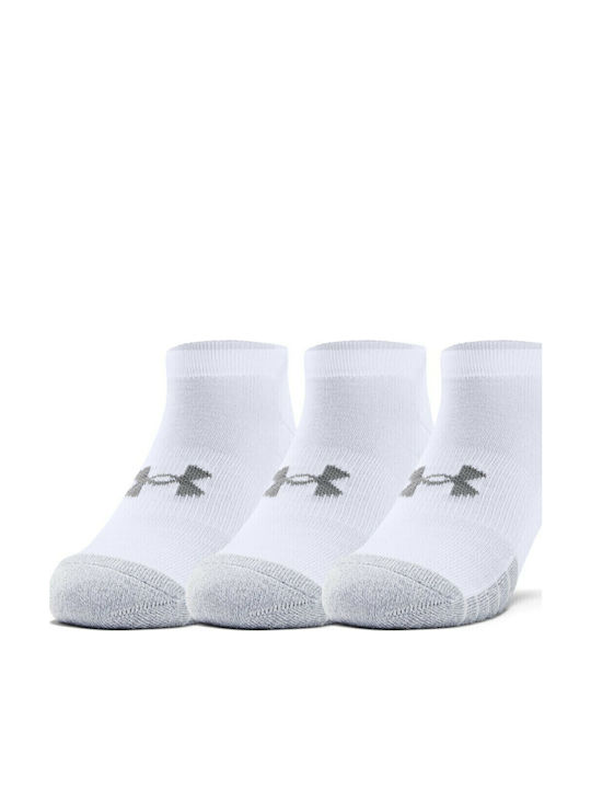 Under Armour Heatgear Șosete Sportive Albe 3 perechi