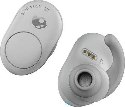 Skullcandy Push Active Earbud Bluetooth Handsfree Căști cu Rezistență la Transpirație și Carcasă de Încărcare Light Grey / Blue