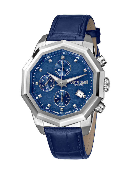 Roberto Cavalli by Franck Muller Battery Watch with Leather Strap