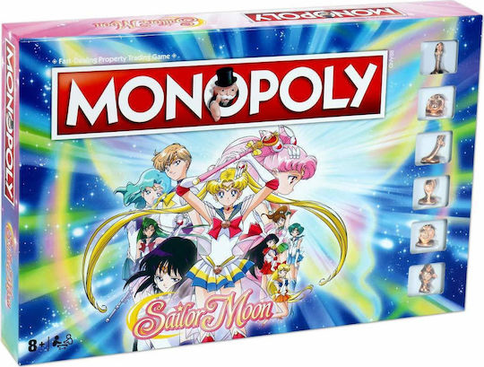 Brettspiel Sailor Moon Monopoly für 2-6 Spieler 8+ Jahre (EN) Winning Moves