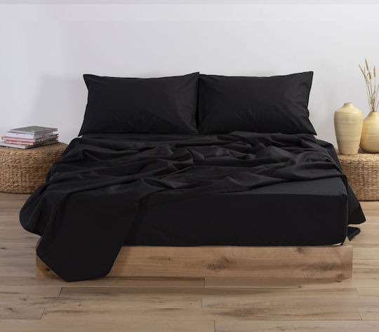 Nef-Nef Homeware Basic Ημίδιπλο 120x200+30εκ. με Λάστιχο 1136-Black Nef-Nef Homeware Basic Ημίδιπλο 120x200+30εκ. με Λάστιχο 1136-Black