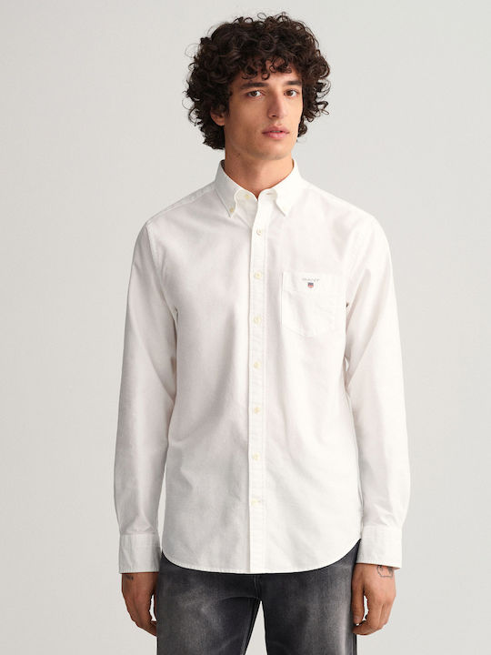 Long-sleeved Cotton Shirt White