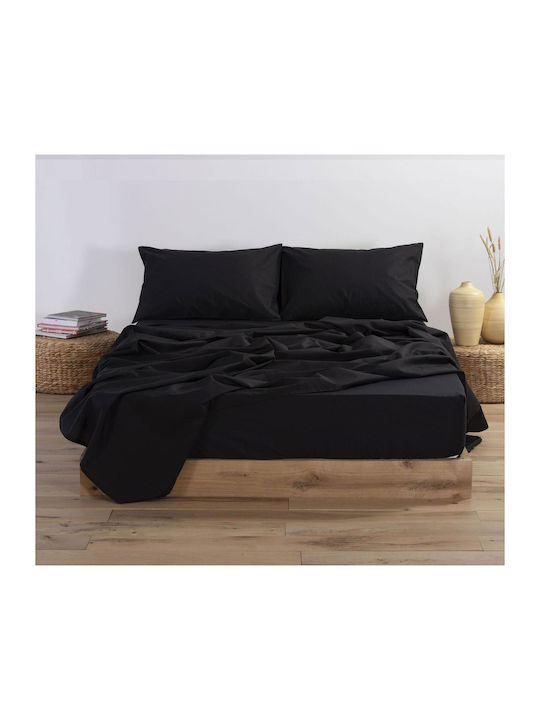 Nef-Nef Homeware Basic Σεντόνι Υπέρδιπλο με Λάσ...